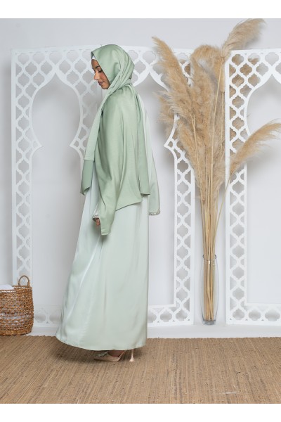 Light green luxery kaftan dress
