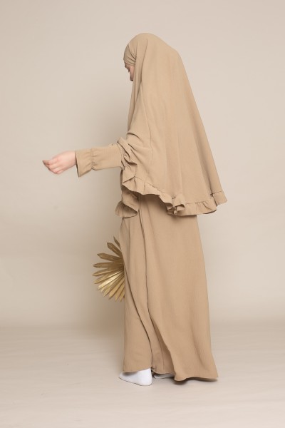Taupe children's prayer outfit