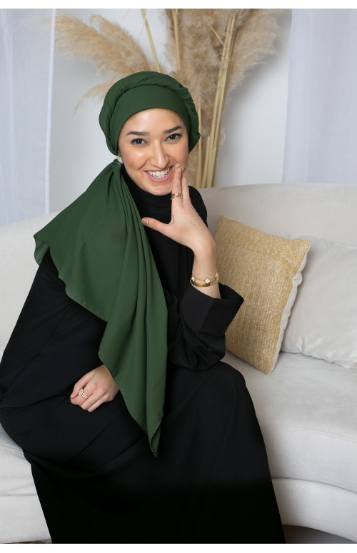 Hijab xl carré mousseline opaque