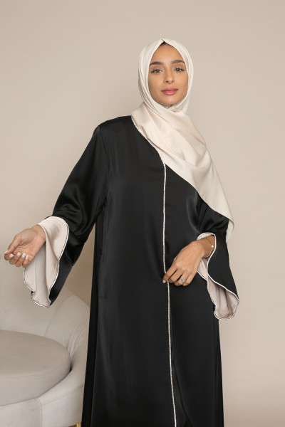 Abaya Dubaya negro