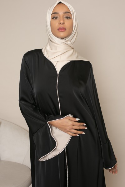 Abaya Dubaya schwarz