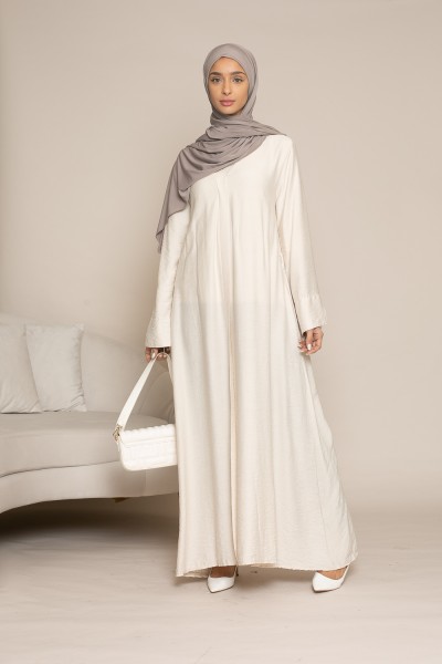 Beige/cream wide sleeve dress
