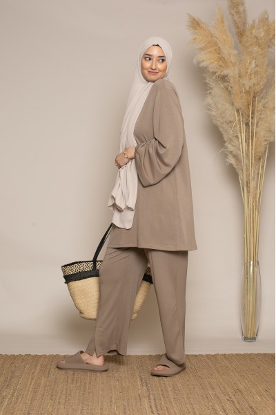 Taupe casual set