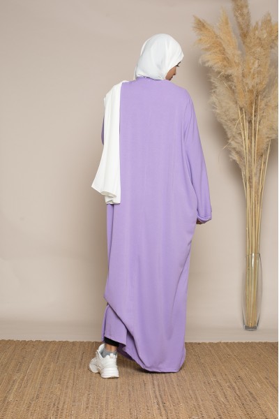 Abaya oversize lilas