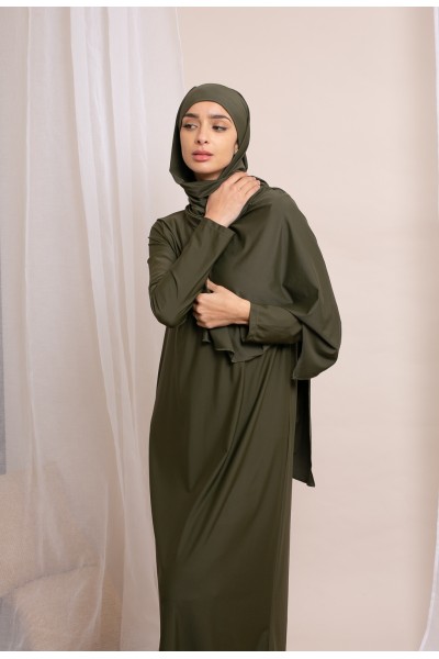 Burkini hiyab largo caqui