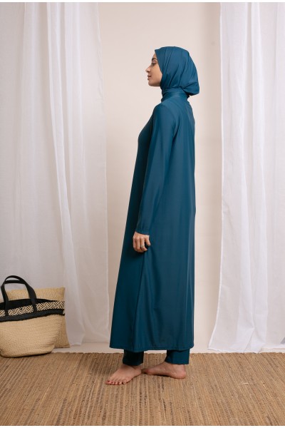 Long petrol hijab burkini