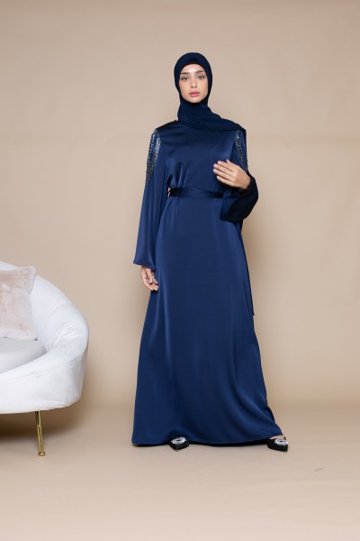 Robe luxery pearly bleu