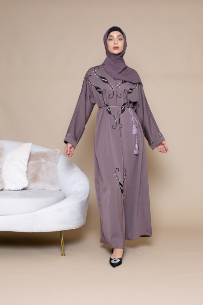 Abaya Dubai taupe