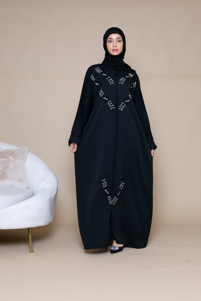 Abaya Dubái negro
