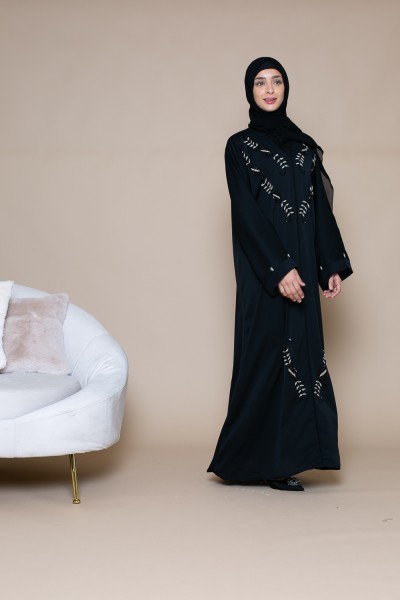 Abaya Dubái negro