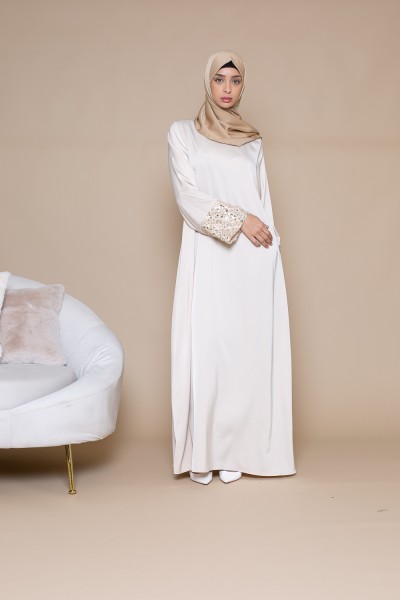 Sequin Abaya nude