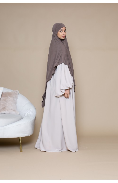 Maxi abaya ample à manche bouffante. Boutique hijab musulmane.