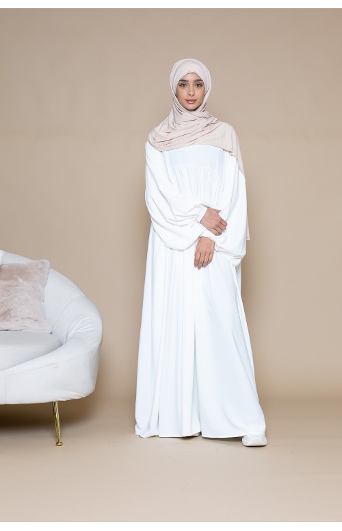 Robe maxi très large et ample à manche ballon. Boutique de vêtement musulman.