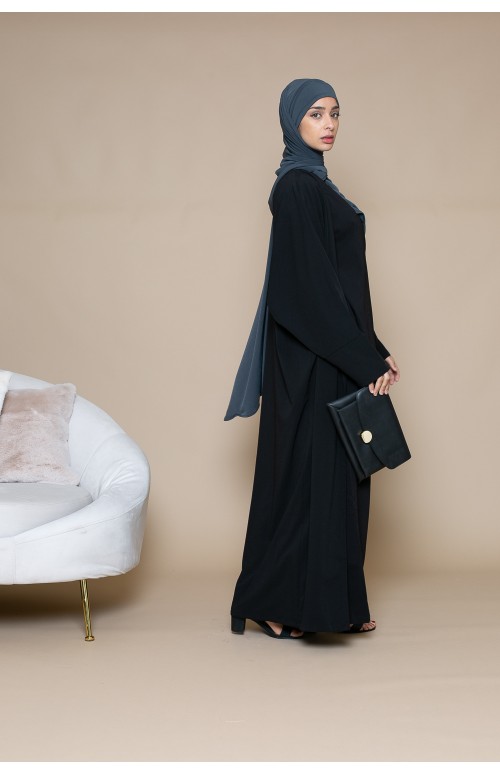 Ensemble combinaison chic et habillé avec pardessus long. Boutique hijab
