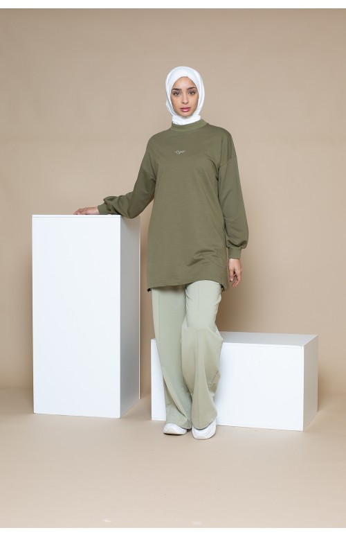 Haut ample printemps été pour femme musulmane. Marque Française sportswear moderne. Boutique hijab.