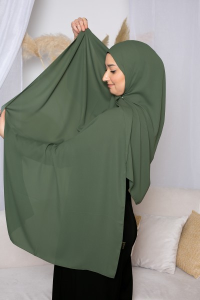 copy of Luxuriöser Hijab aus beigem Musselin