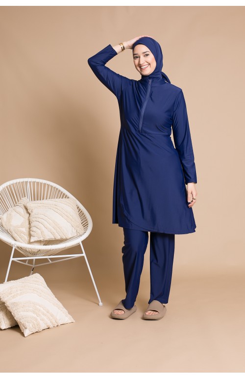 Burkini avec zip compatible avec allaitement boutique hijab
