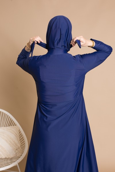 Blue zip burkini