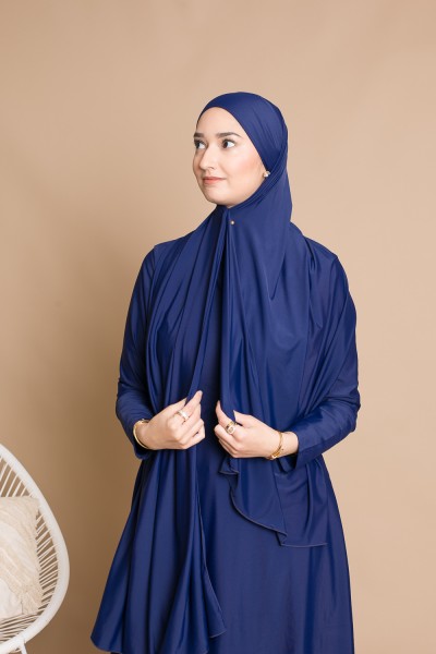 Blue zip burkini