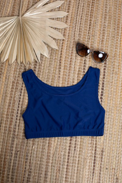 Burkini zip bleu