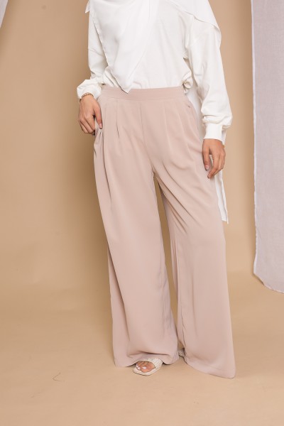 Nude loose pants