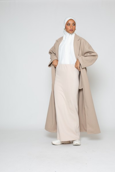 Nude casual skirt