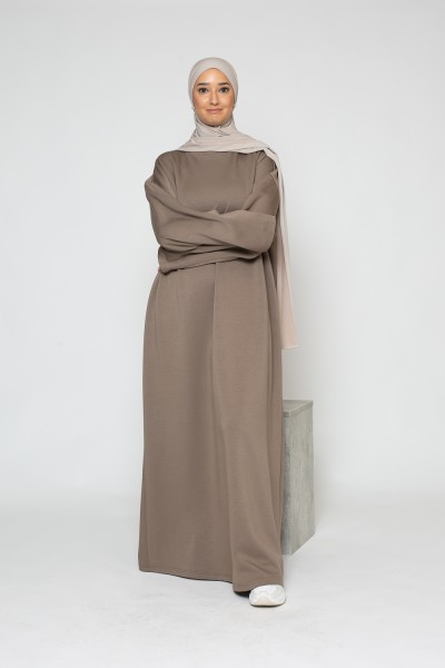 Casual tall taupe dress