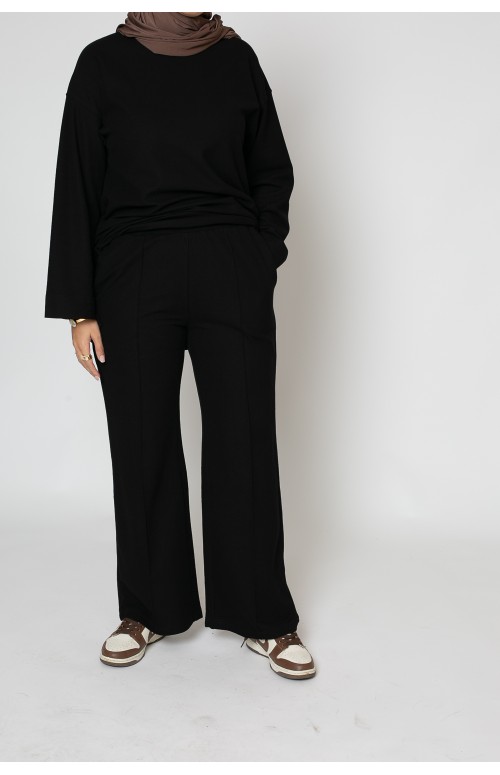 Pantalon ample tissu polo pour femme musulmane