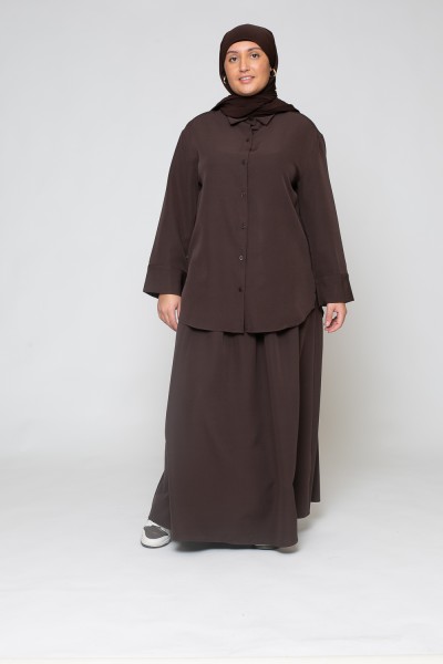 Chemise hiver marron