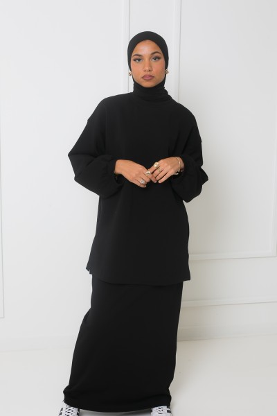 Black winter skirt