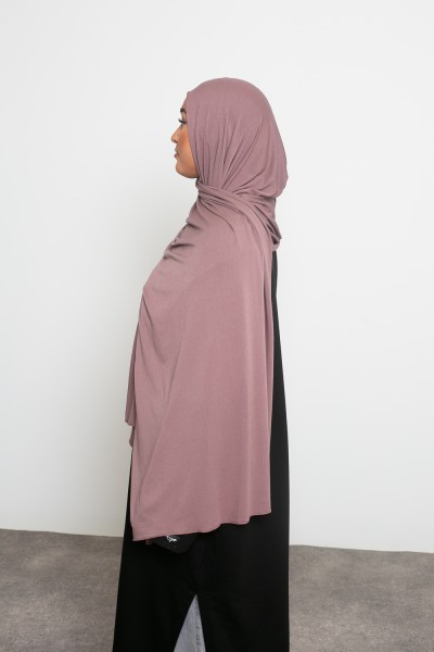 Hijab jersey lux soft prune