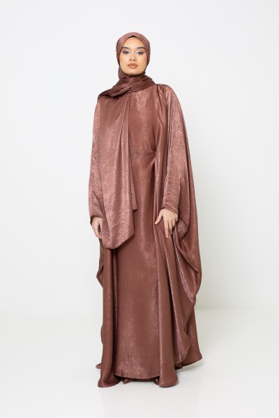 Abaya velvet chocolat