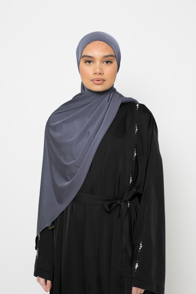 Hijab vague jersey premium gris