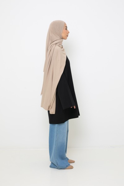 Maxi-T-Shirt in Schwarz