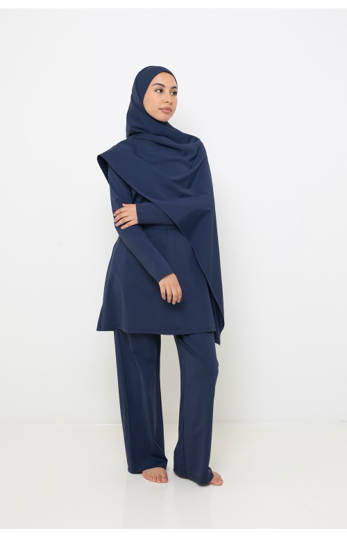 Burkini ample bleu navy pour femme musulmane
