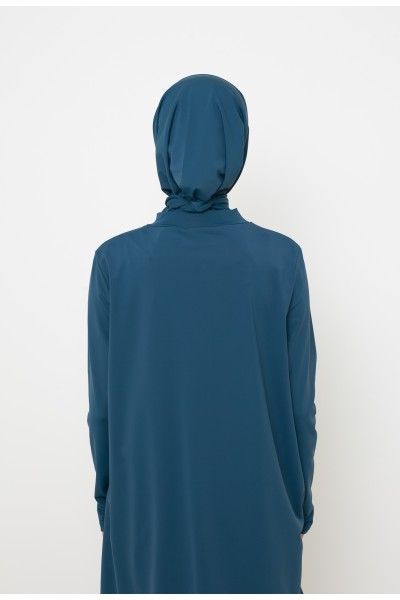 Burkini palazzo azul petróleo