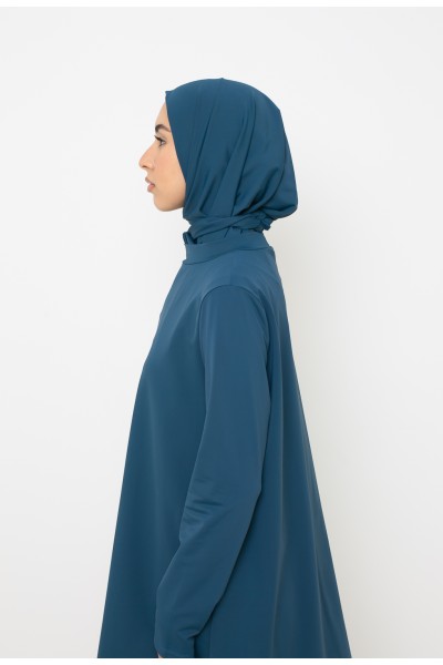 Burkini palazzo azul petróleo