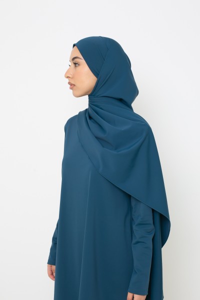 Burkini palazzo azul petróleo