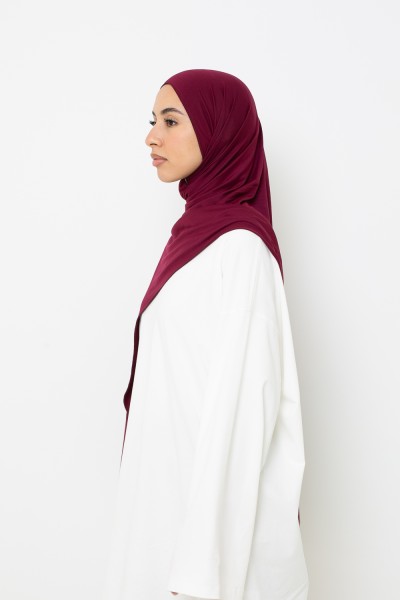Hijab jersey lux soft Cherry