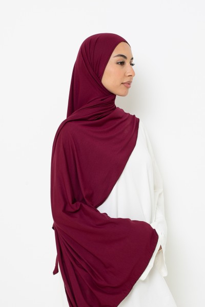 Hijab jersey lux soft Cherry