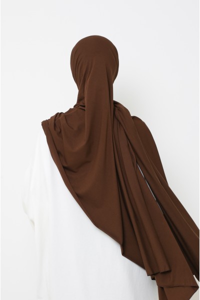 Hiyab jersey luxe chocolate suave