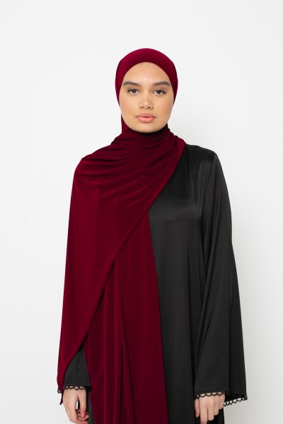 Hijab Jersey premium cherry