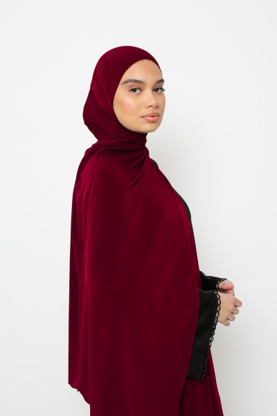 Hijab Jersey premium cherry