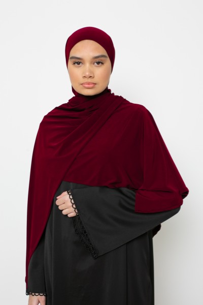 Hijab Jersey premium cherry