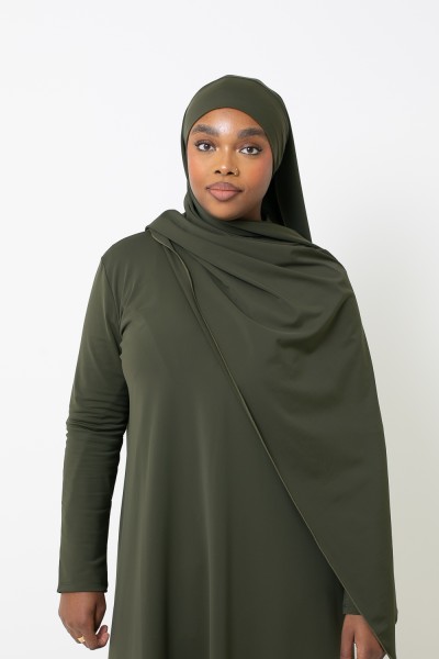 Burkini hiyab largo color caqui