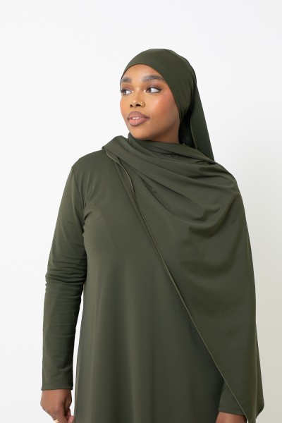 Burkini hiyab largo color caqui