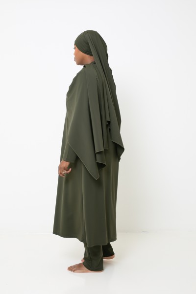 Burkini hiyab largo color caqui