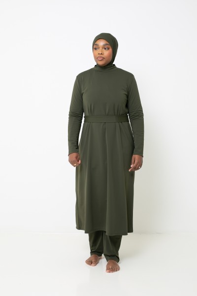 Burkini hiyab largo color caqui