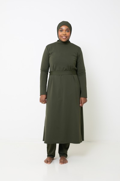 Burkini hiyab largo color caqui