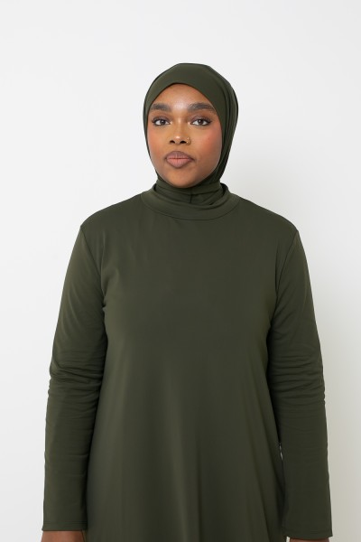 Burkini hiyab largo color caqui